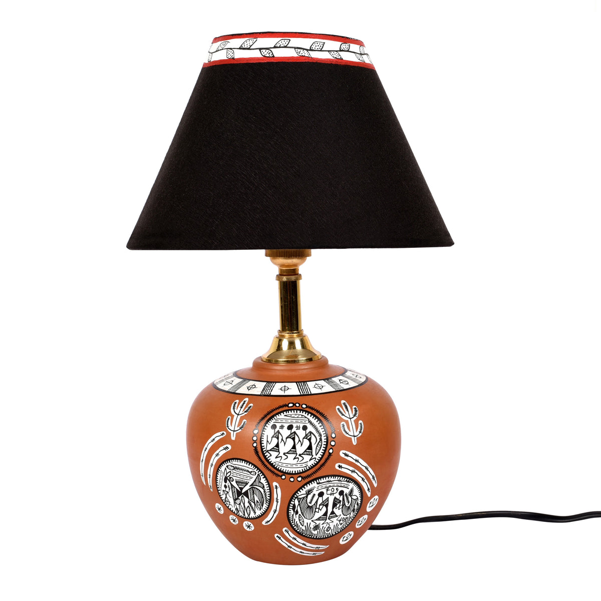 Handcrafted Terracotta Earthen Table Lamp